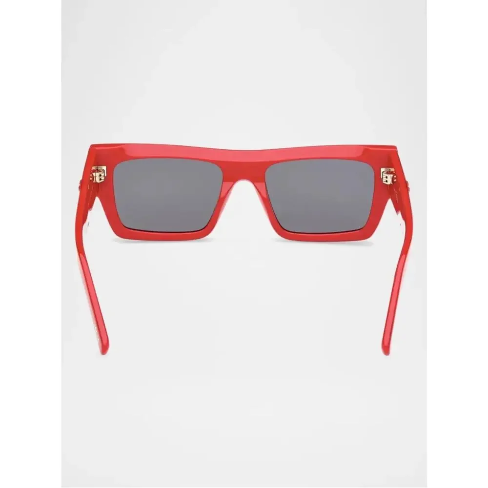 New MCM MW0014 66A Red Unisex Frame Sunglasses with Grey Lenses Authentic